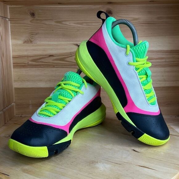 Under Armour Stephen Curry Multicolor Athletic Sneaker Shoes Women’s Size 6.5/5 - Picture 2 of 8